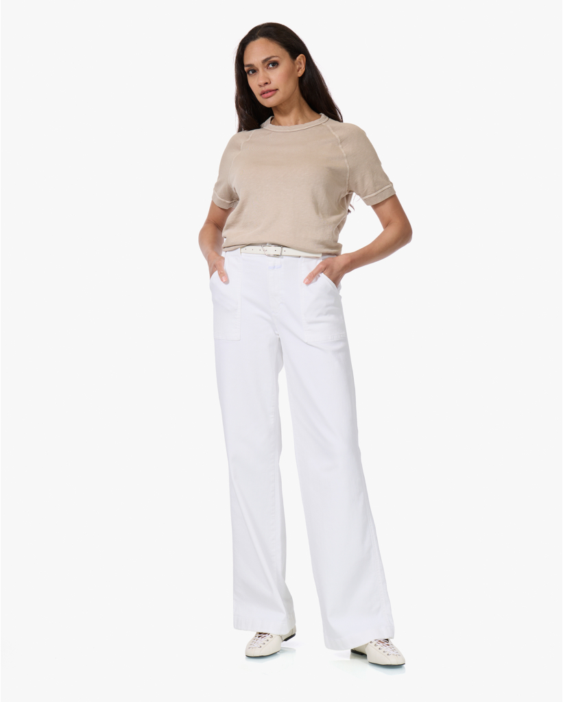 Aria Flared Stretch Jeans Wit
