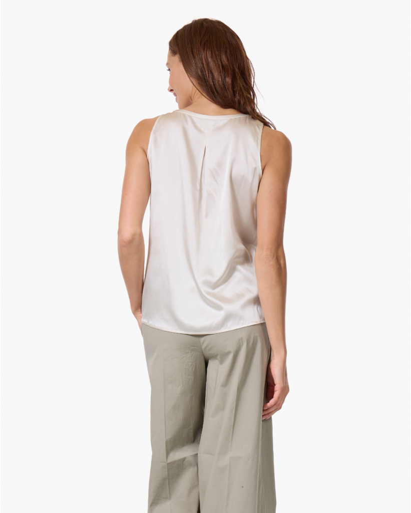 Zijden Top Soft Dune