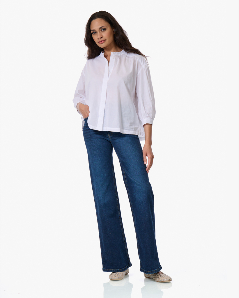 Carla Mandarin Collar Blouse Optique