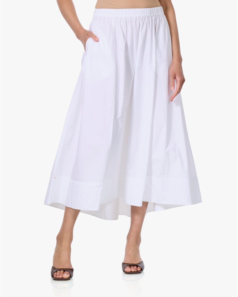 Gwynn Poplin Rok Wit