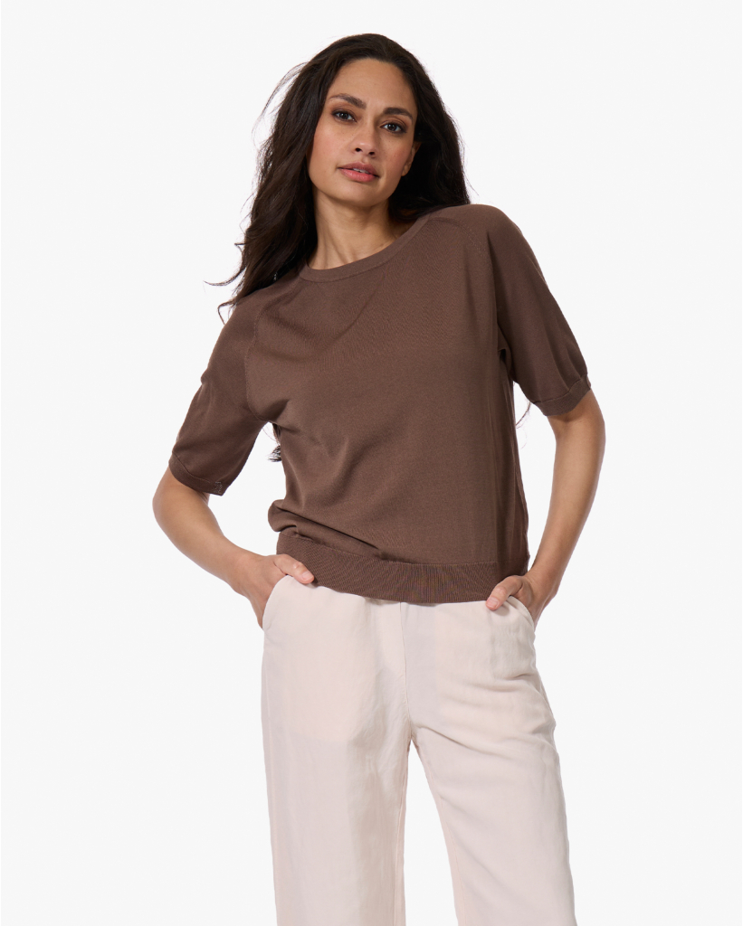 Korte Mouwen Pullover Soft Bark