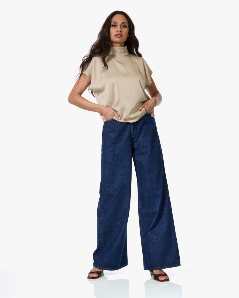 Alaria Satijnen Blouse Pelican