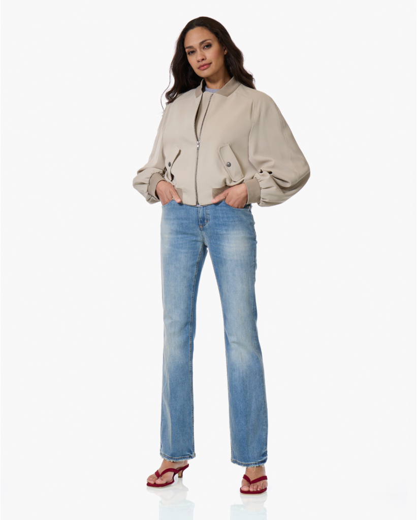 Marham Crêpe Bomber Jack Beige