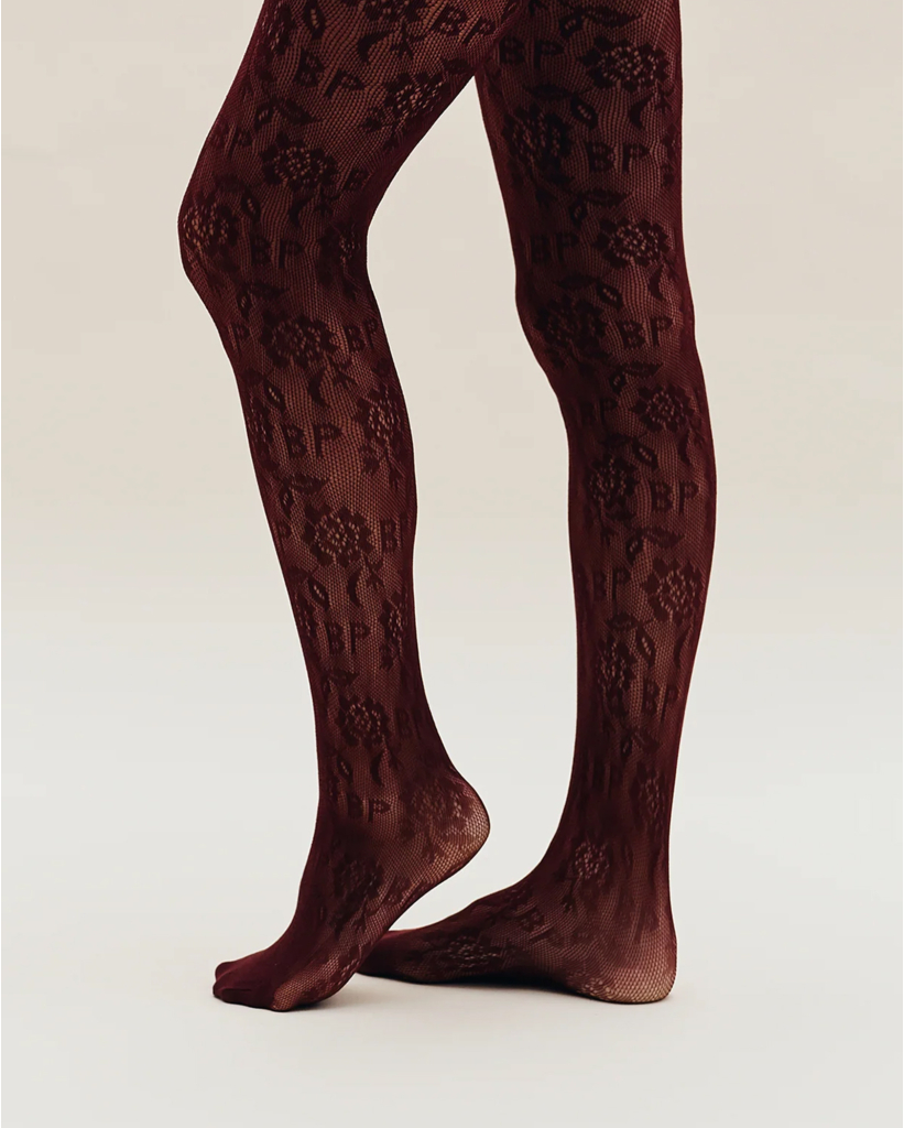 Laci Panty Net Bordeaux