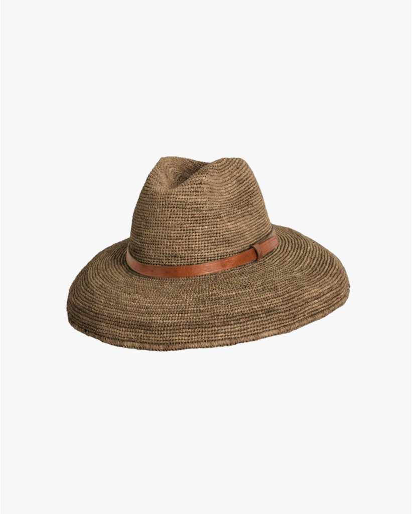 Safari Raffia Hoed Dark Tea