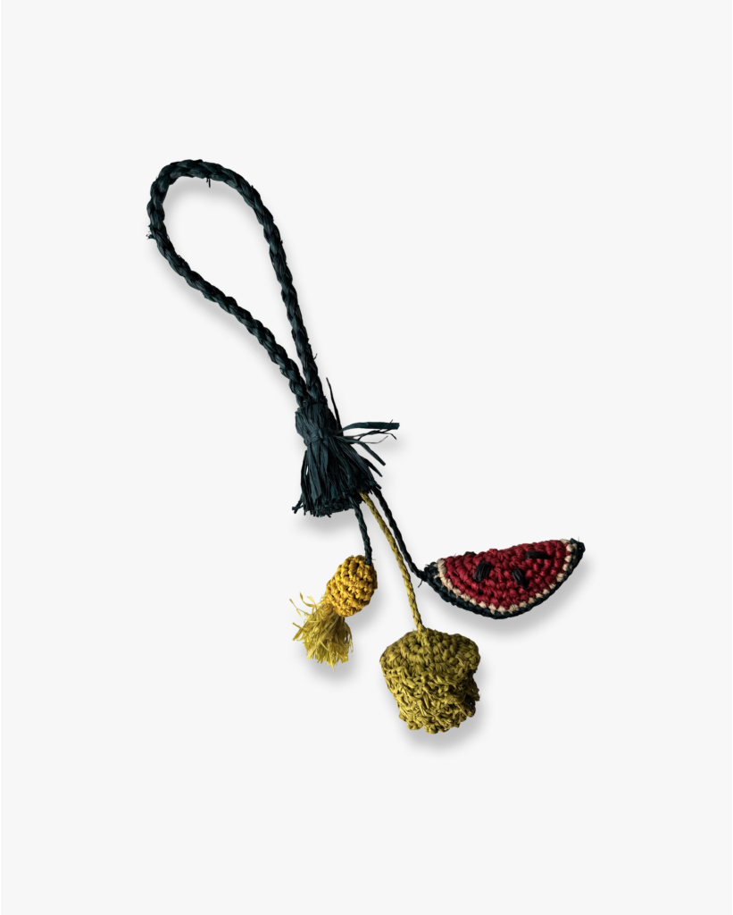 Raffia Bagcharm Watermelon