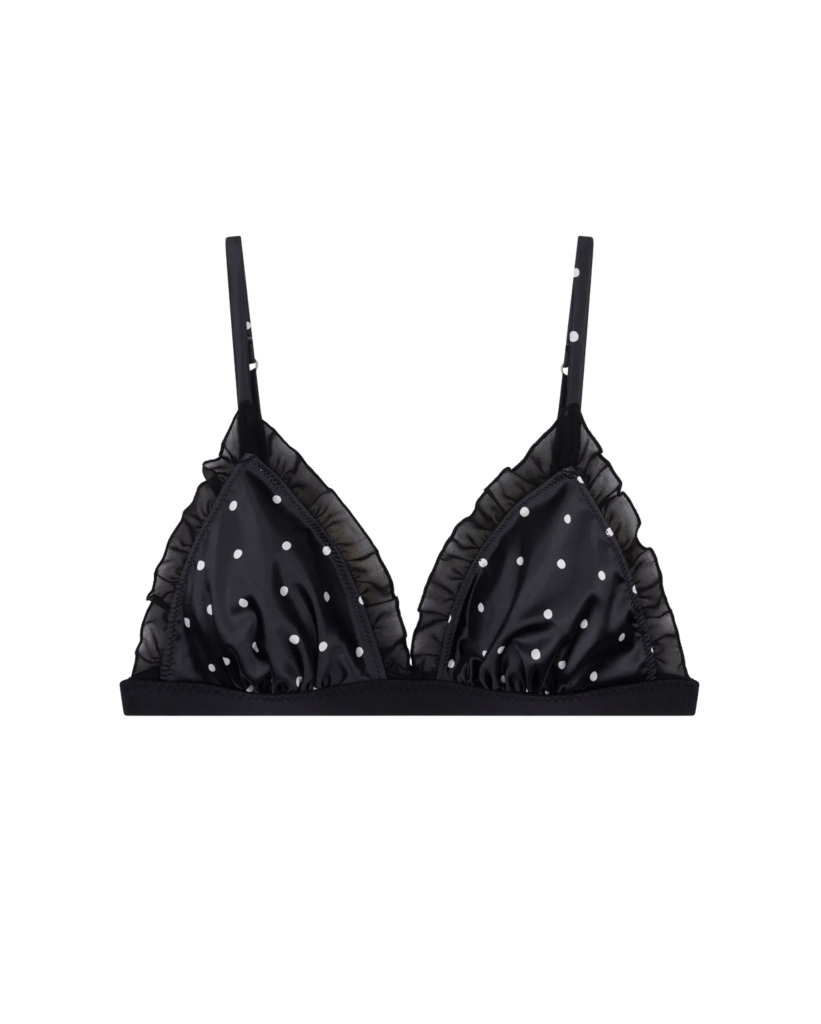Reggipetto Polkadot Bralet Zwart