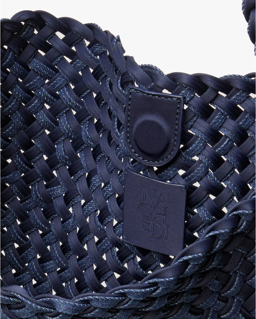 Nomad Medium Hobo Double Weave Denim