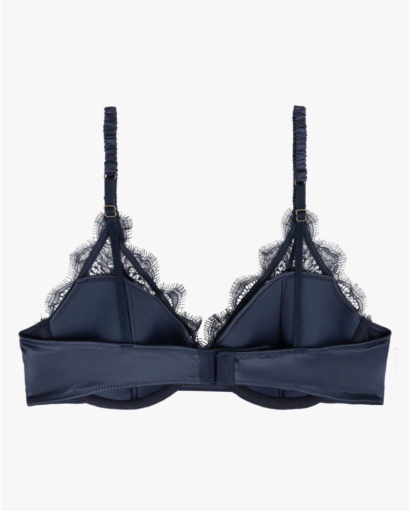 Gwyneth Kanten Beugel Bralette Donkerblauw