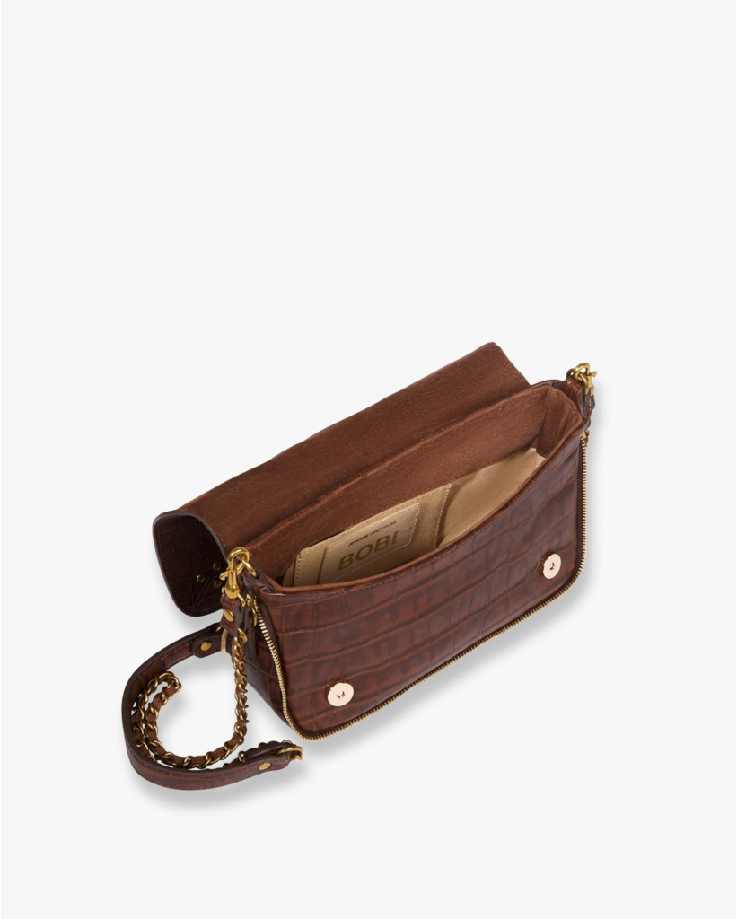 Bobi S Tas Imprimé Croco Cigare Sheepskin