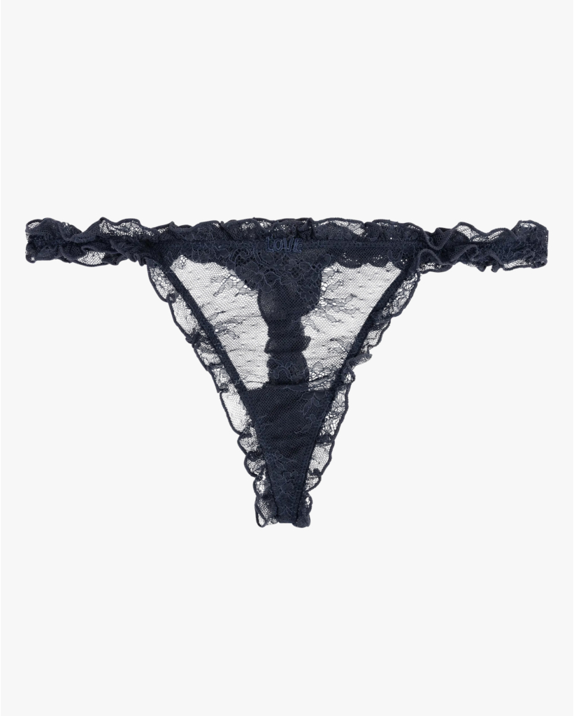 Lana Kanten String Donkerblauw