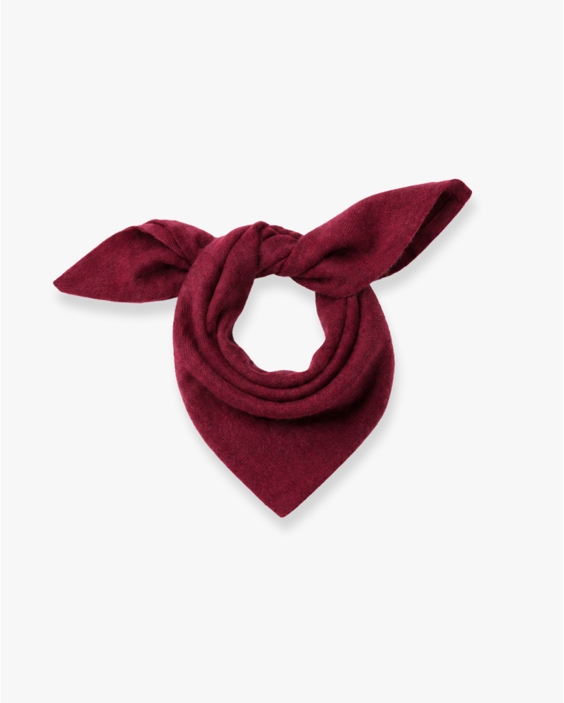 Mohairblend Bandana Sjaal Soft Cherry