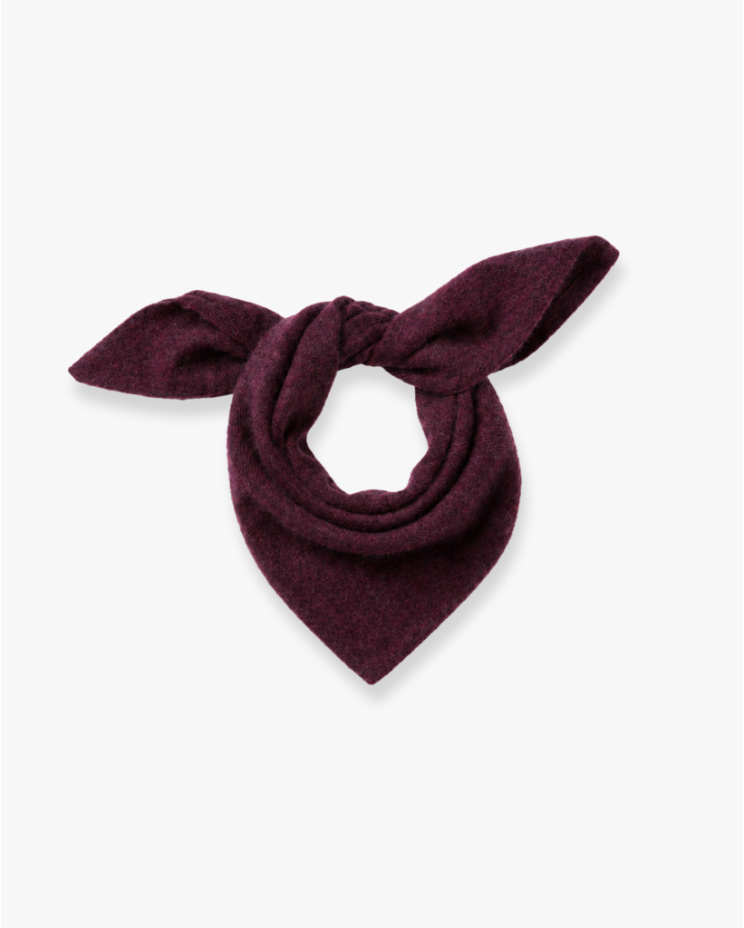 Mohairblend Bandana Sjaal Grape