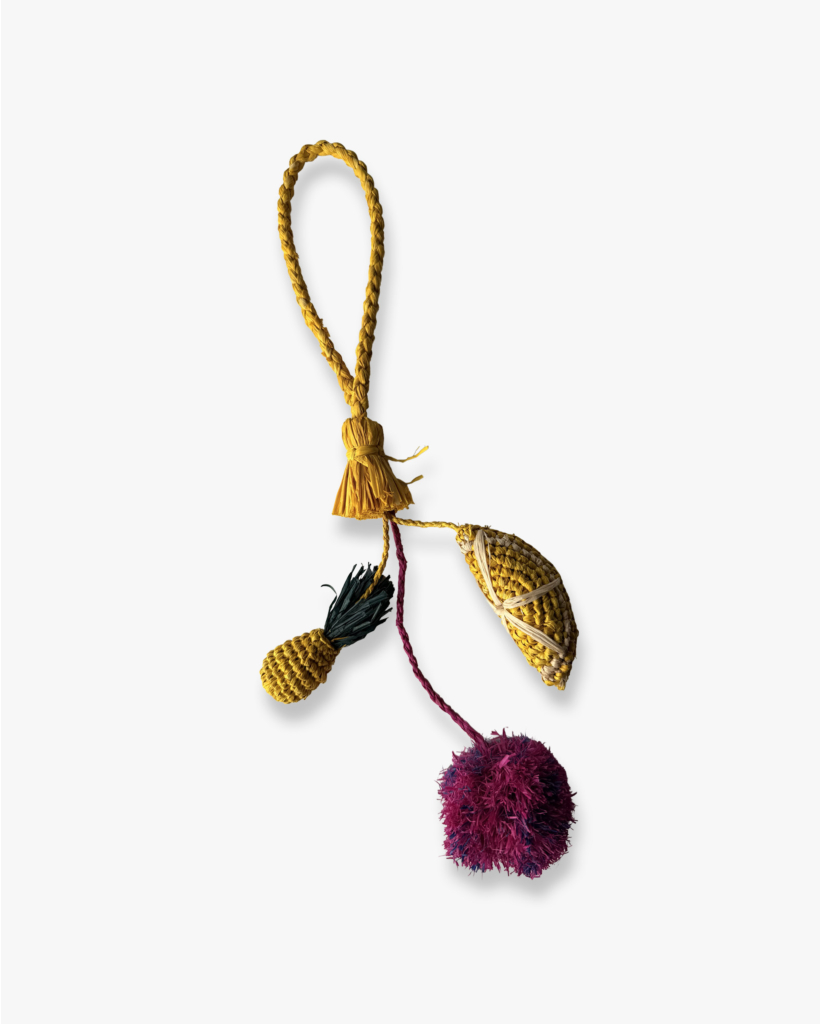 Raffia Bagcharm Pineapple