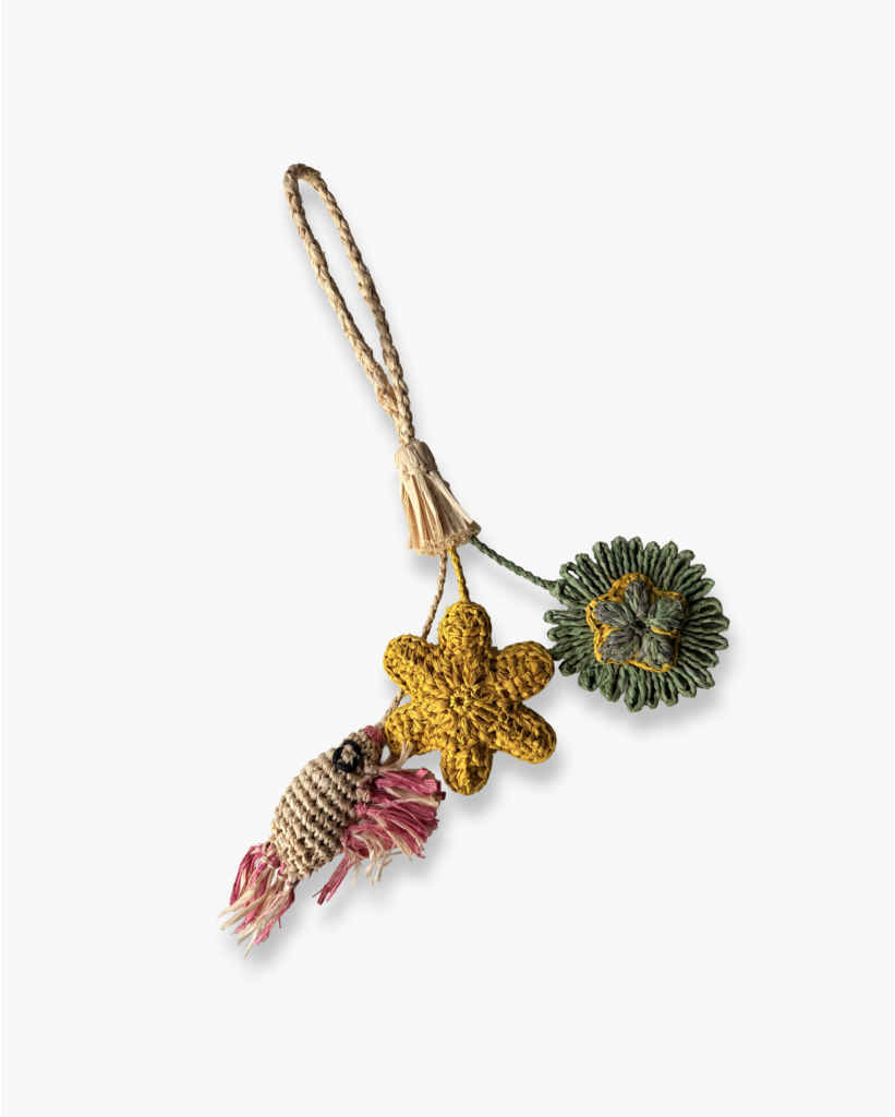 Raffia Bagcharm Starfish