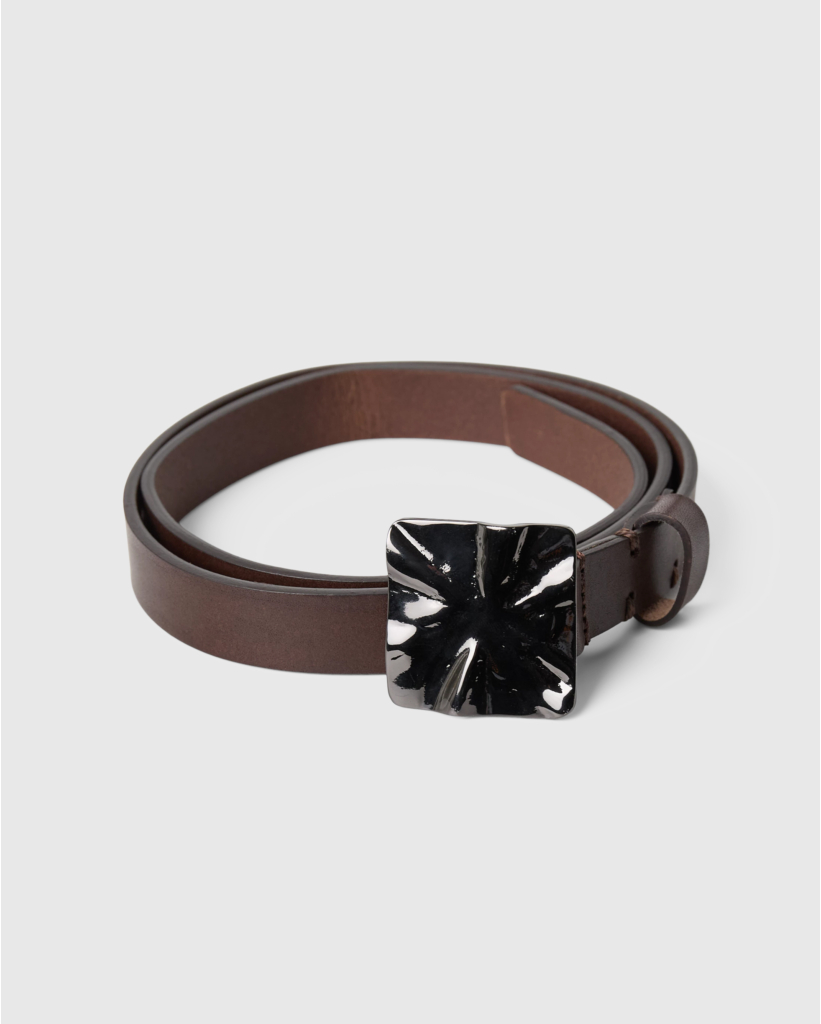 Taline Leren Riem Donkerbruin