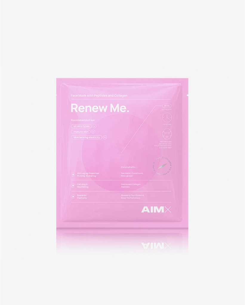 Sheet mask with peptides and collagen "Renew Me" AIMX