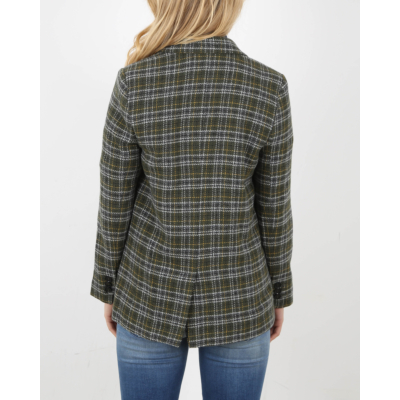 Anine Bing Blazer green plaid