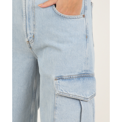 Agolde Minka cargo jeans blauw