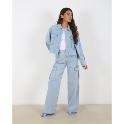 Agolde Minka cargo jeans blauw