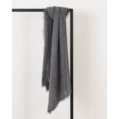 Mouleta Cashmere Shawl Dark Grey