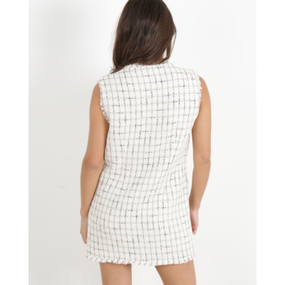 Anine Bing Janet Dress Black White