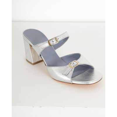 Maryam Nassir Zadeh Calf Una Sandal Silver