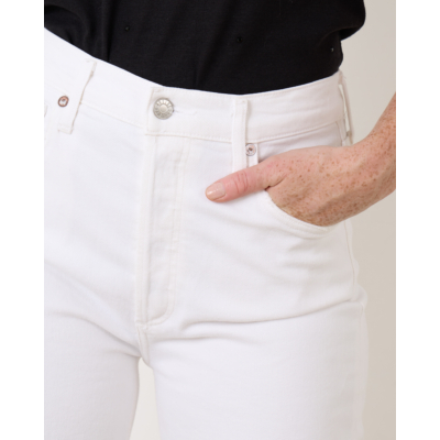 Agolde Riley Crop Jeans Sourcream