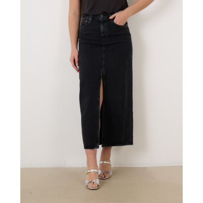 Agolde Leif Denim Maxi Rok Spider