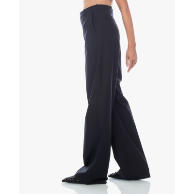 Herman Wide Leg Pantalon Zwart
