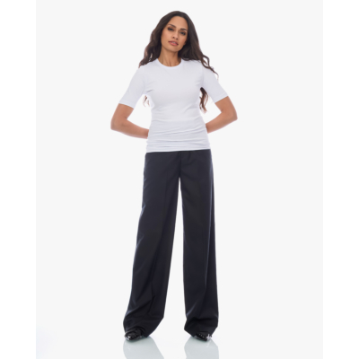 Herman Wide Leg Pantalon Zwart