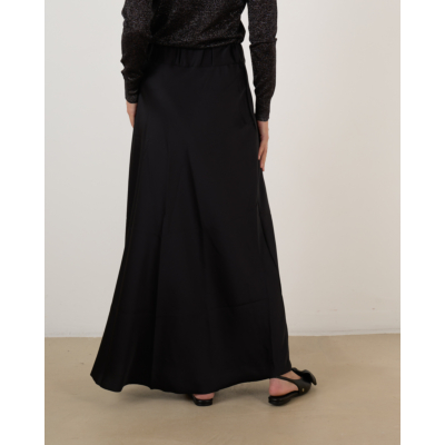 Sea Me Happy Jude Skirt Satin Black