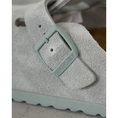 Birkenstock Boston suède instappers Pure Sage