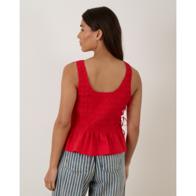 Ganni Blouse Top Red