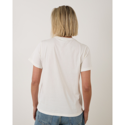 Ganni T-shirt print Egret