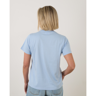 Ganni Animal Print T-shirt Blue