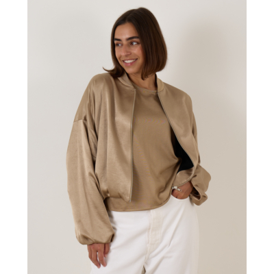 Drykorn Braddan BomberJack Satijn Bruin