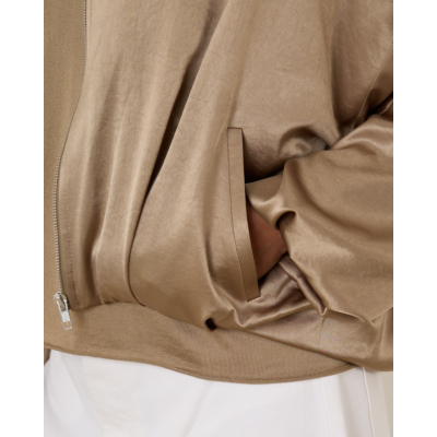 Drykorn Braddan BomberJack Satijn Bruin