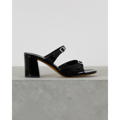 Maryam Nassir Zadeh Una Sandals Black Patent