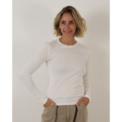 Closed Rib Longsleeve Ivory