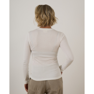 Closed Rib Longsleeve Ivory
