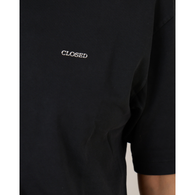 Closed Logo T-shirt Zwart