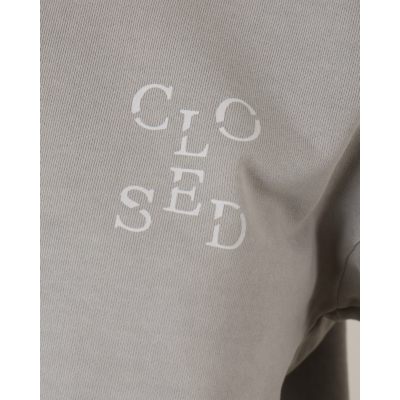 Closed Sweatshirt Logo Faded Grey