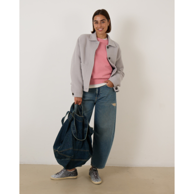Closed Blouson Jacket Grey Mud
