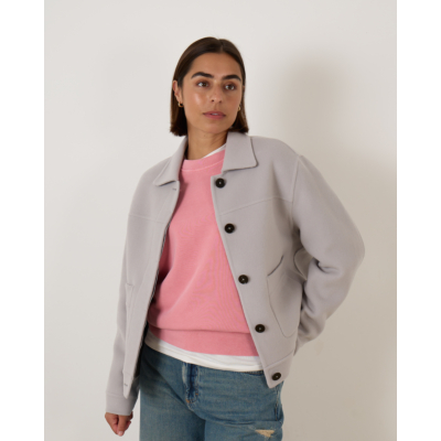 Closed Blouson Jacket Grey Mud
