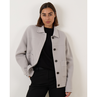 Closed Blouson Jacket Grey Mud