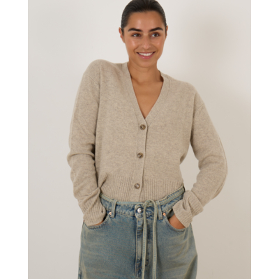 Closed Wollen Vest Beige