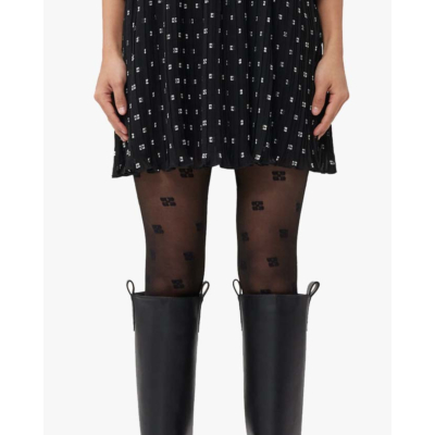 Ganni Black Butterfly Lace Thights