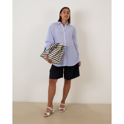 Anine Bing Plaza Blouse Blue