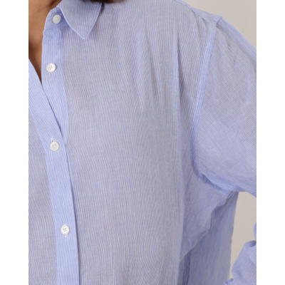 Anine Bing Plaza Blouse Blue
